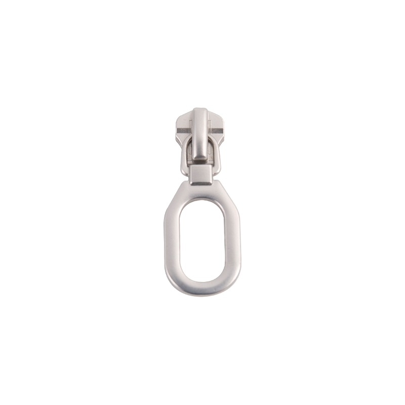 FY1044 5# metalowy, matowy srebrny suwak