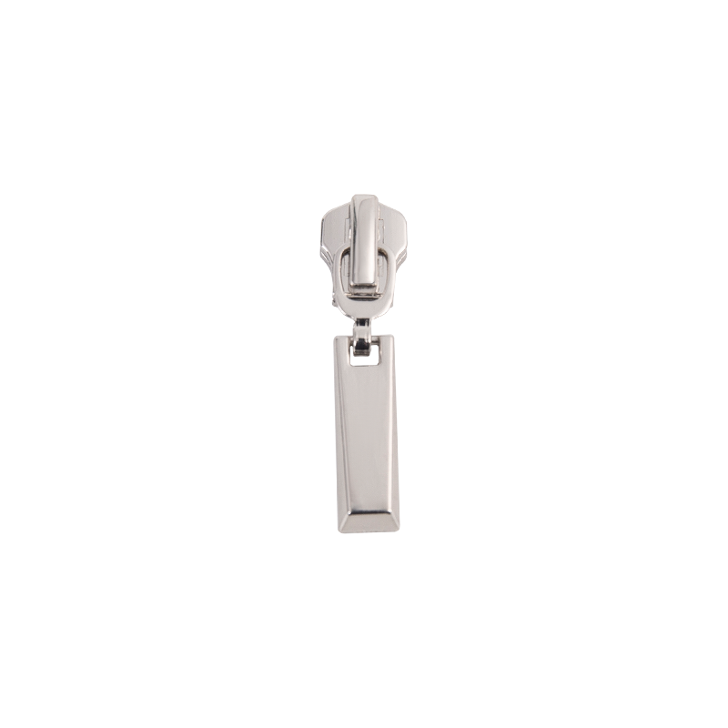 FY3250 5# metalowy, matowy suwak w kolorze jasnego czarnego niklu