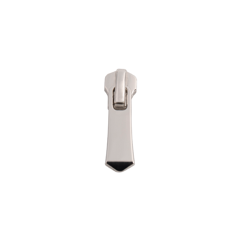 FY3703 5# metalowy, matowy suwak w kolorze jasnego czarnego niklu