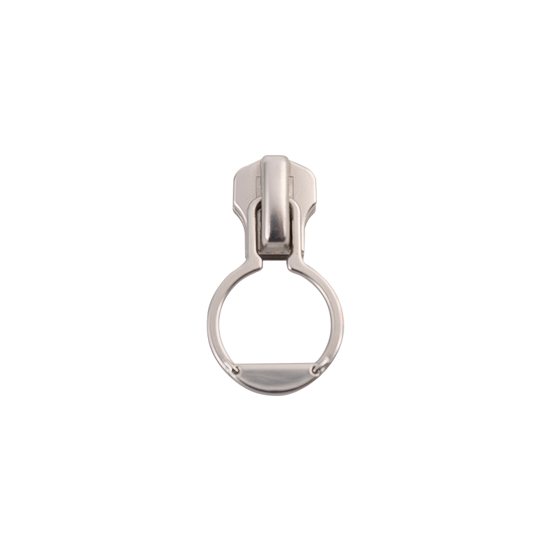 FY3739 5# metalowy, matowy srebrny suwak